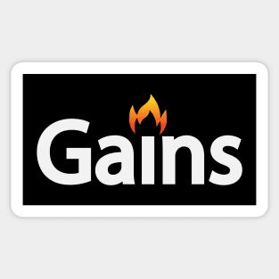 Gains creative text design Sticker